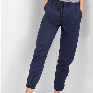 GAP linen navy joggers